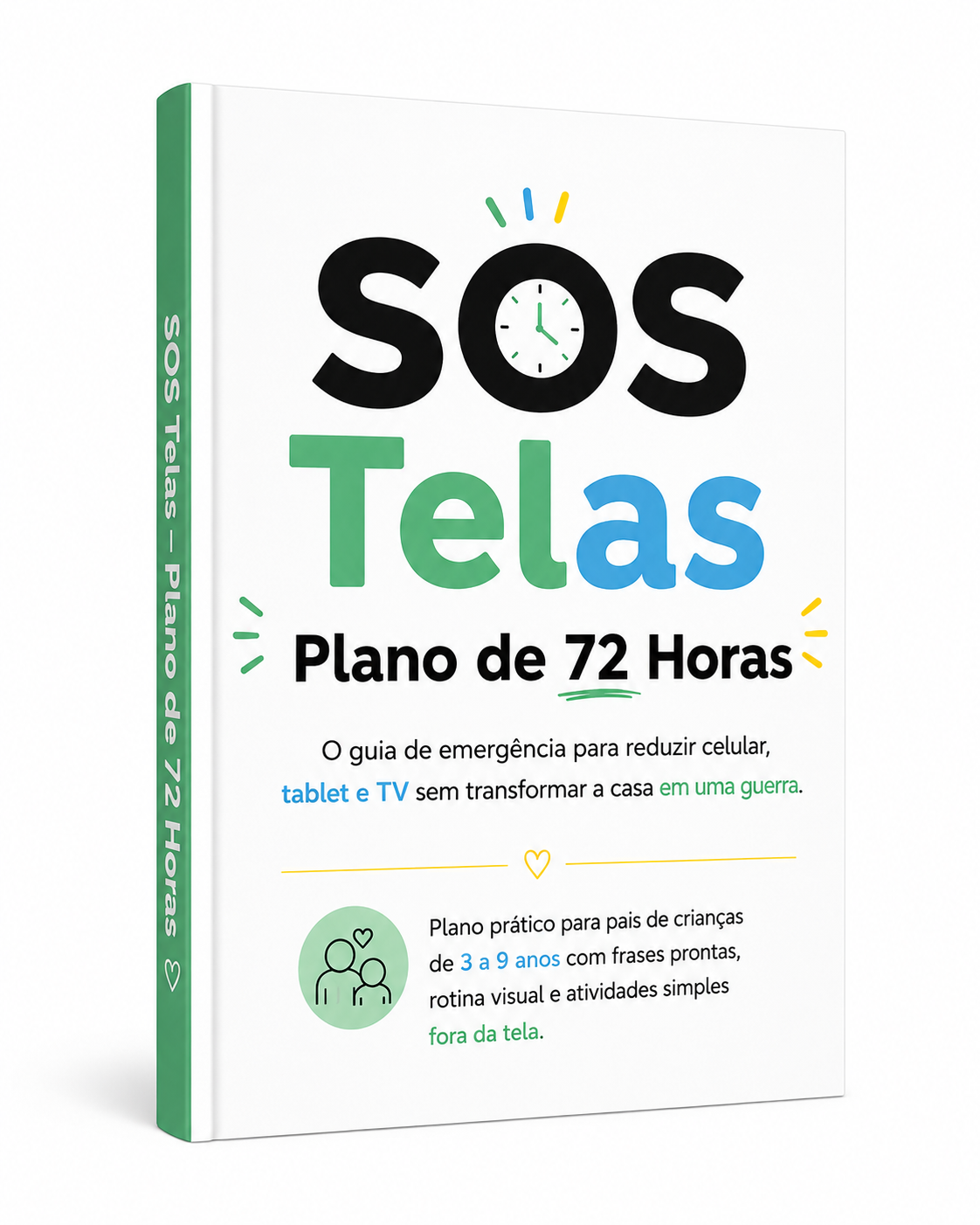 Mockup do SOS Telas — Método PAUSA 72
